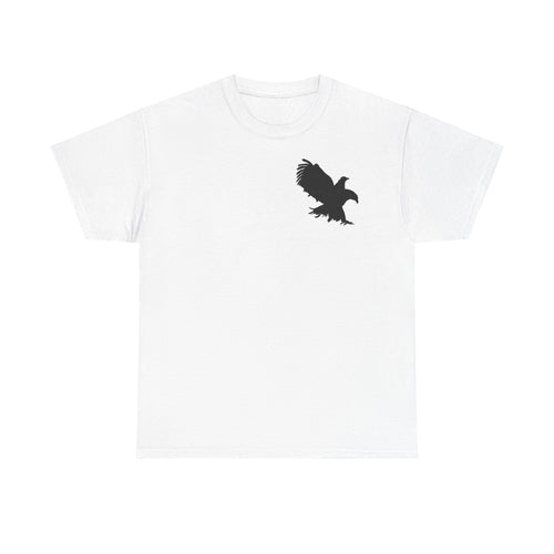 Eagle Graphic Unisex Heavy Cotton Tee, Nature Lover Shirt, Graphic Tee for Outdoors, Gift for Bird Lovers, Casual Everyday Wear