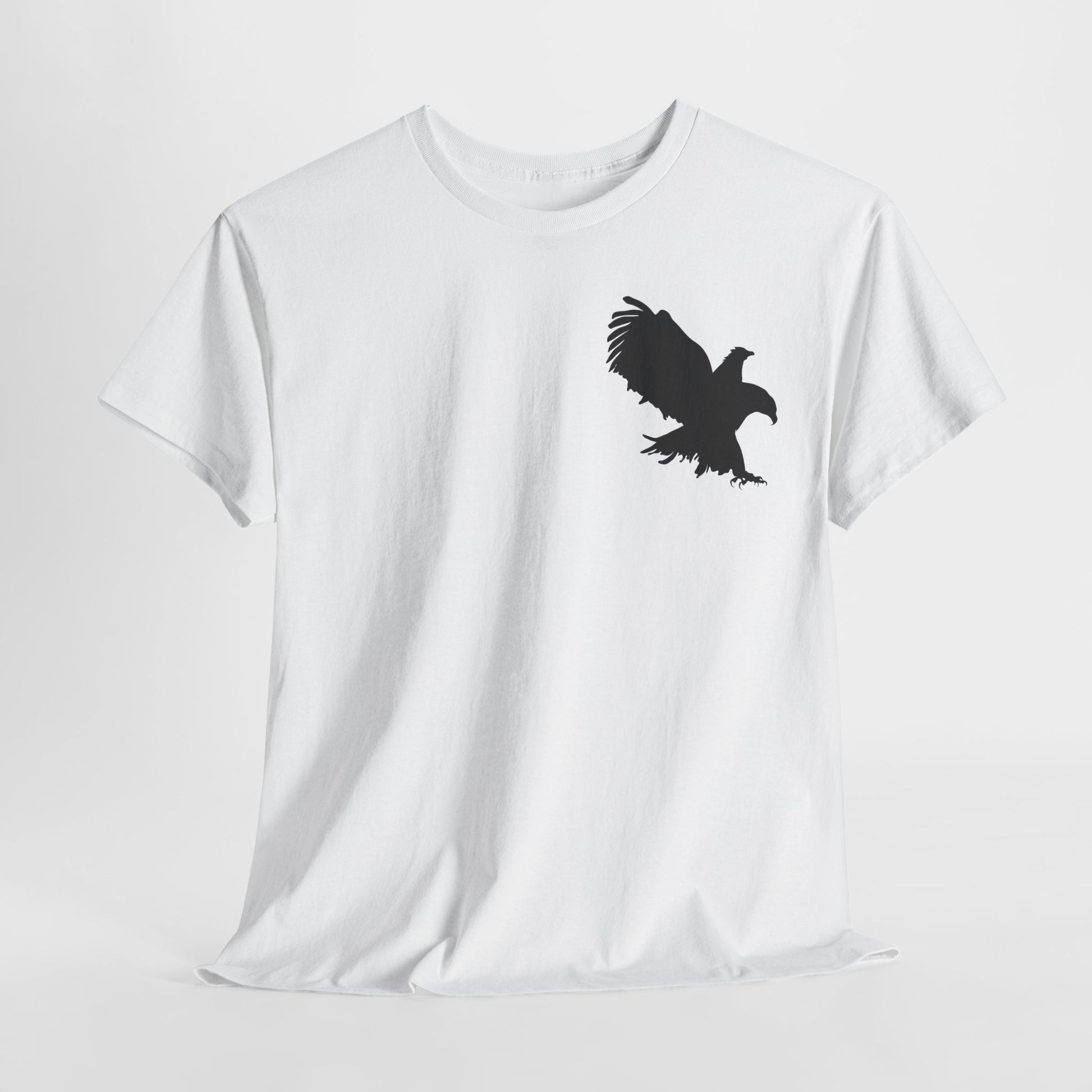 Eagle Graphic Unisex Heavy Cotton Tee, Nature Lover Shirt, Graphic Tee for Outdoors, Gift for Bird Lovers, Casual Everyday Wear